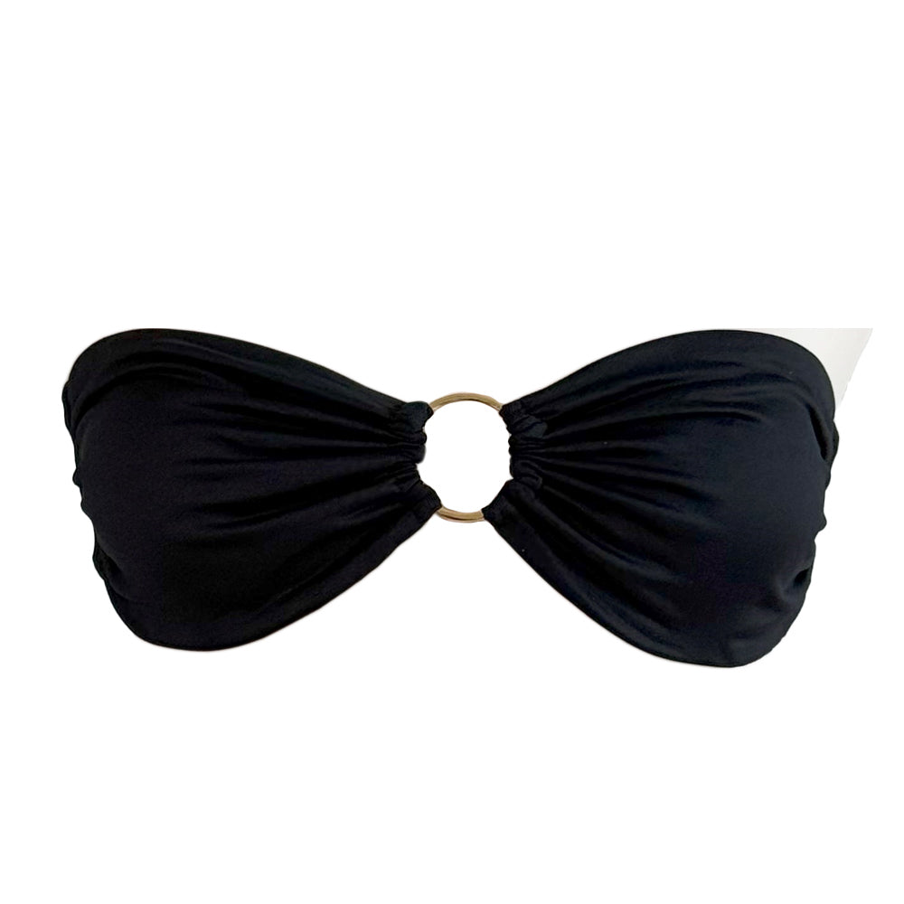 Ring Strapless Bandeau Bikini Top