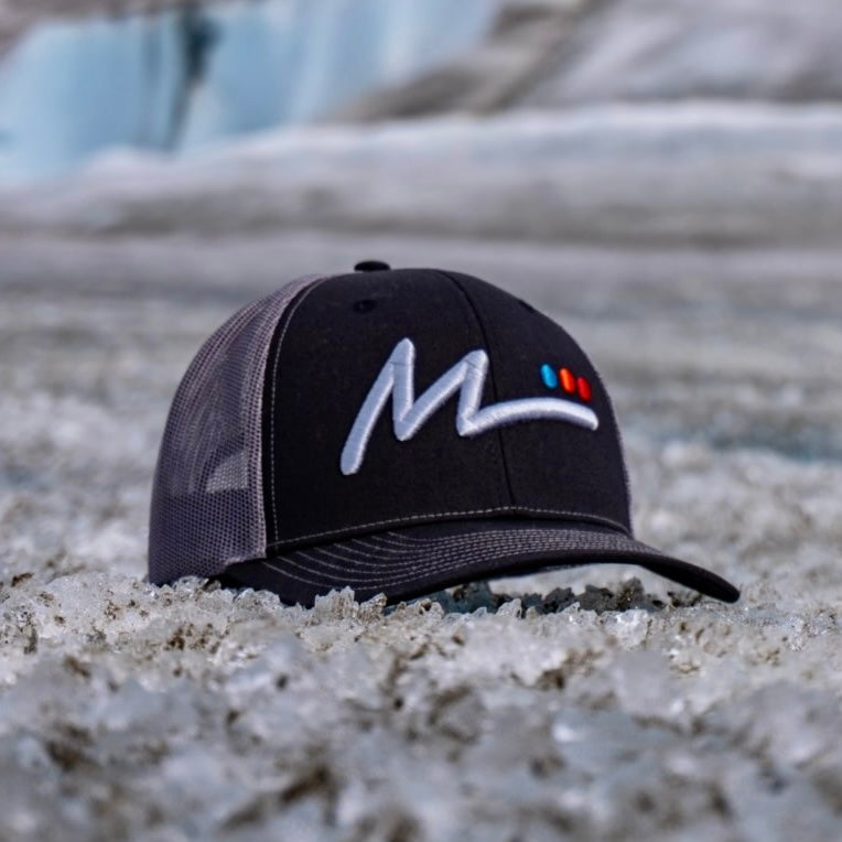 M Logo Trucker Hat - Black/Gray