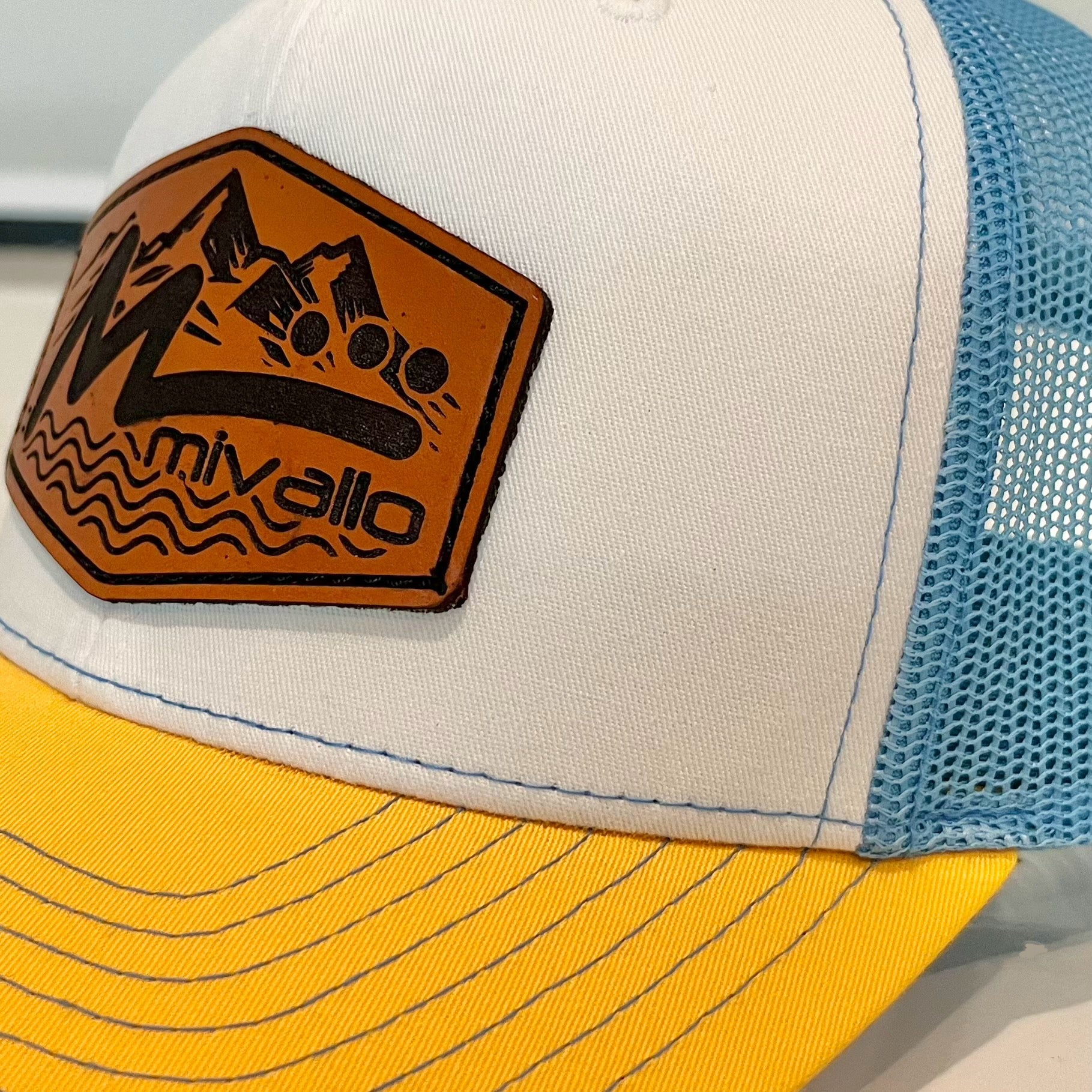 Leather Patch Hat - Columbia Yellow