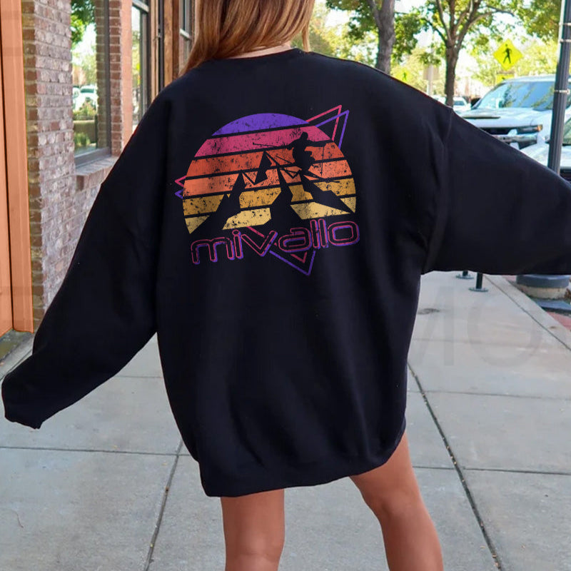 Vintage 80s Ski Mountain