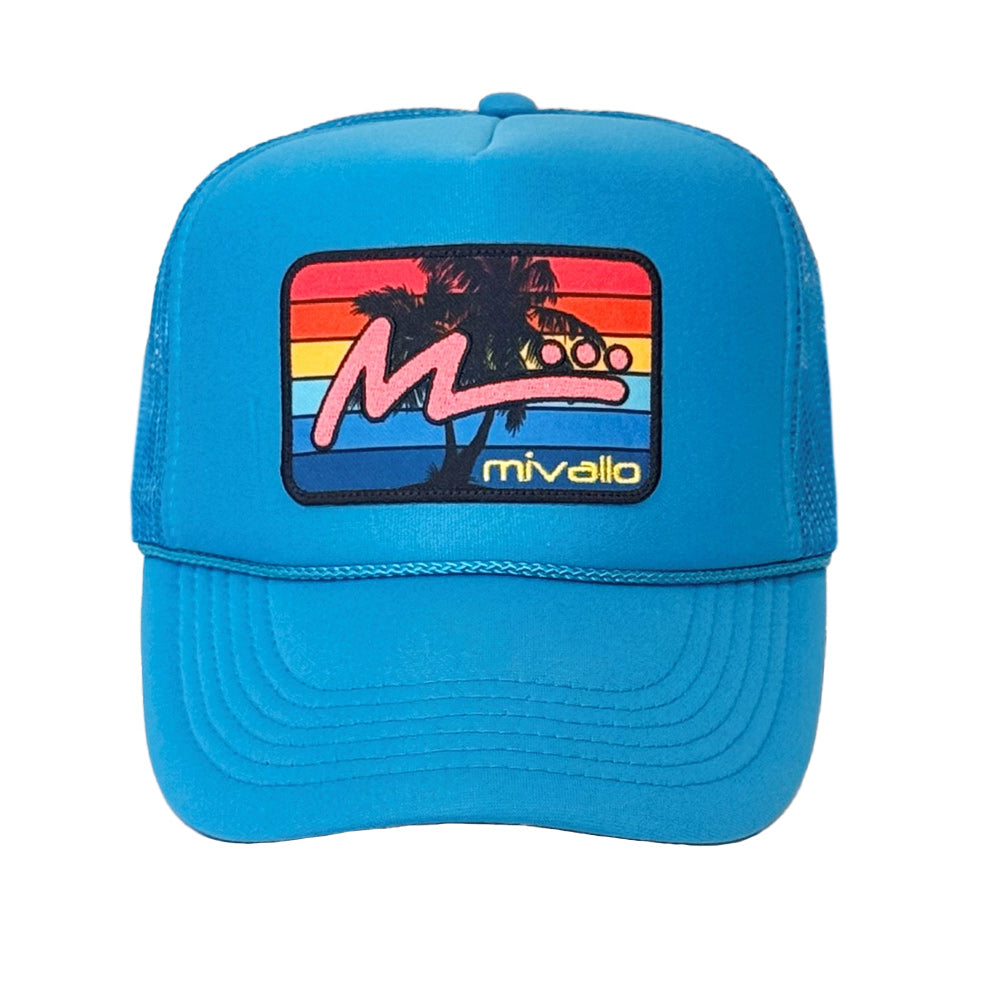Foam Trucker Patch Hat - Neon Blue/Blue