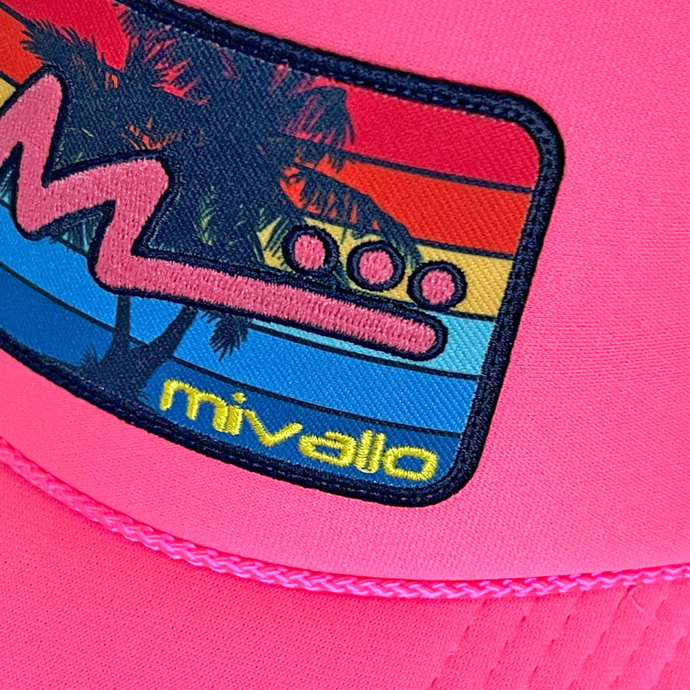 Foam Trucker Patch Hat - Neon Pink/Pink