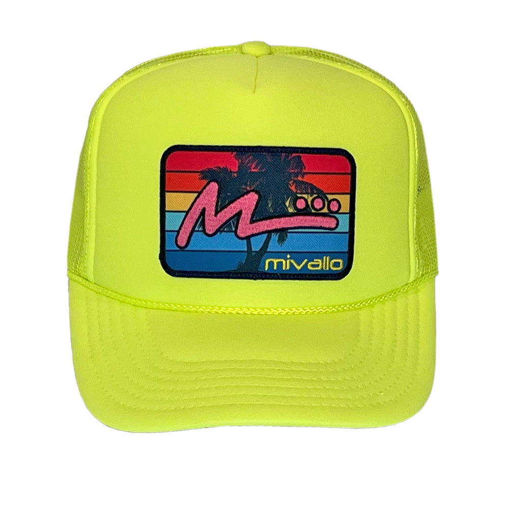 Foam Trucker Patch Hat Neon Yellow