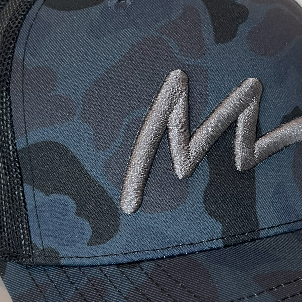 M Logo Trucker Hat - Hawaii Camo