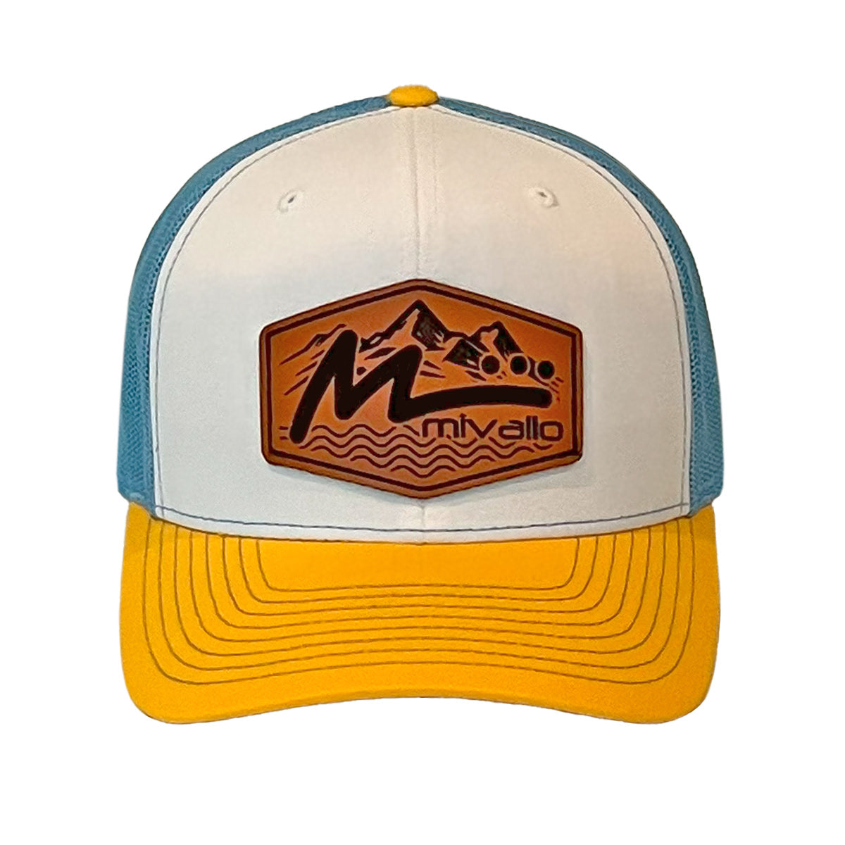 Leather Patch Hat - Columbia Yellow