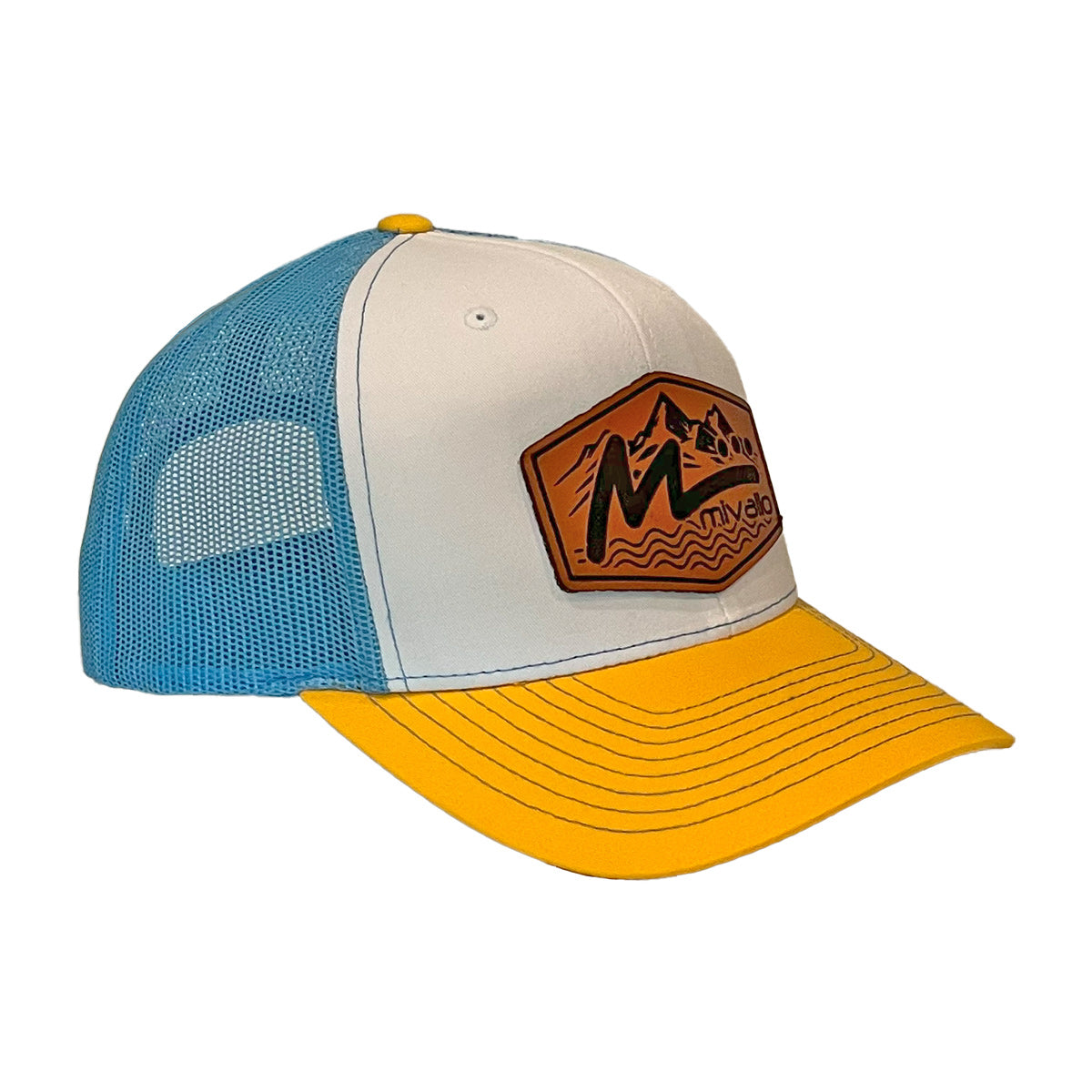 Leather Patch Hat - Columbia Yellow