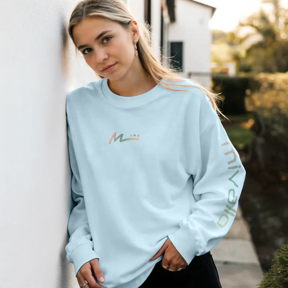 M Logo Sweatshirt - Sky Blue