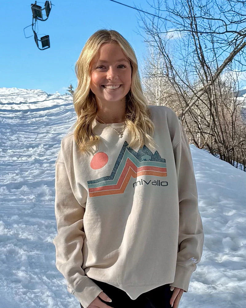 Summit Sun - Premium Print/Embroidered Sweatshirt