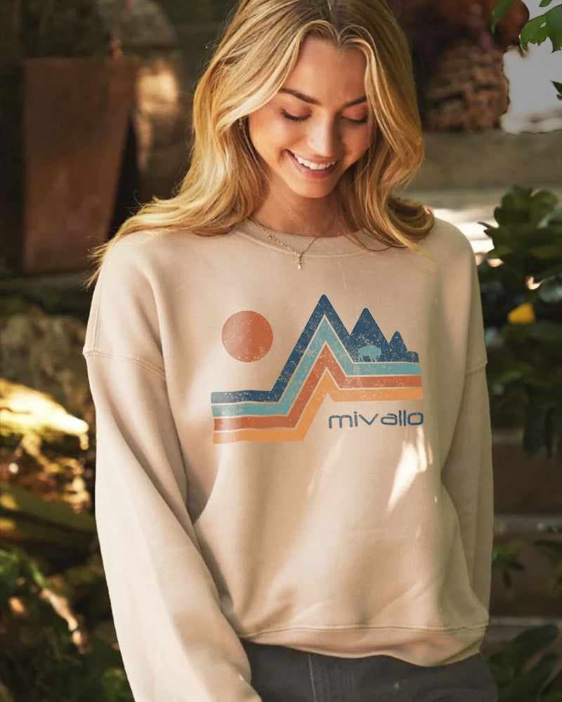 Summit Sun - Premium Print/Embroidered Sweatshirt