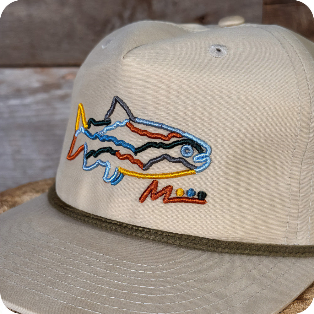 River Trout Hat - Bone