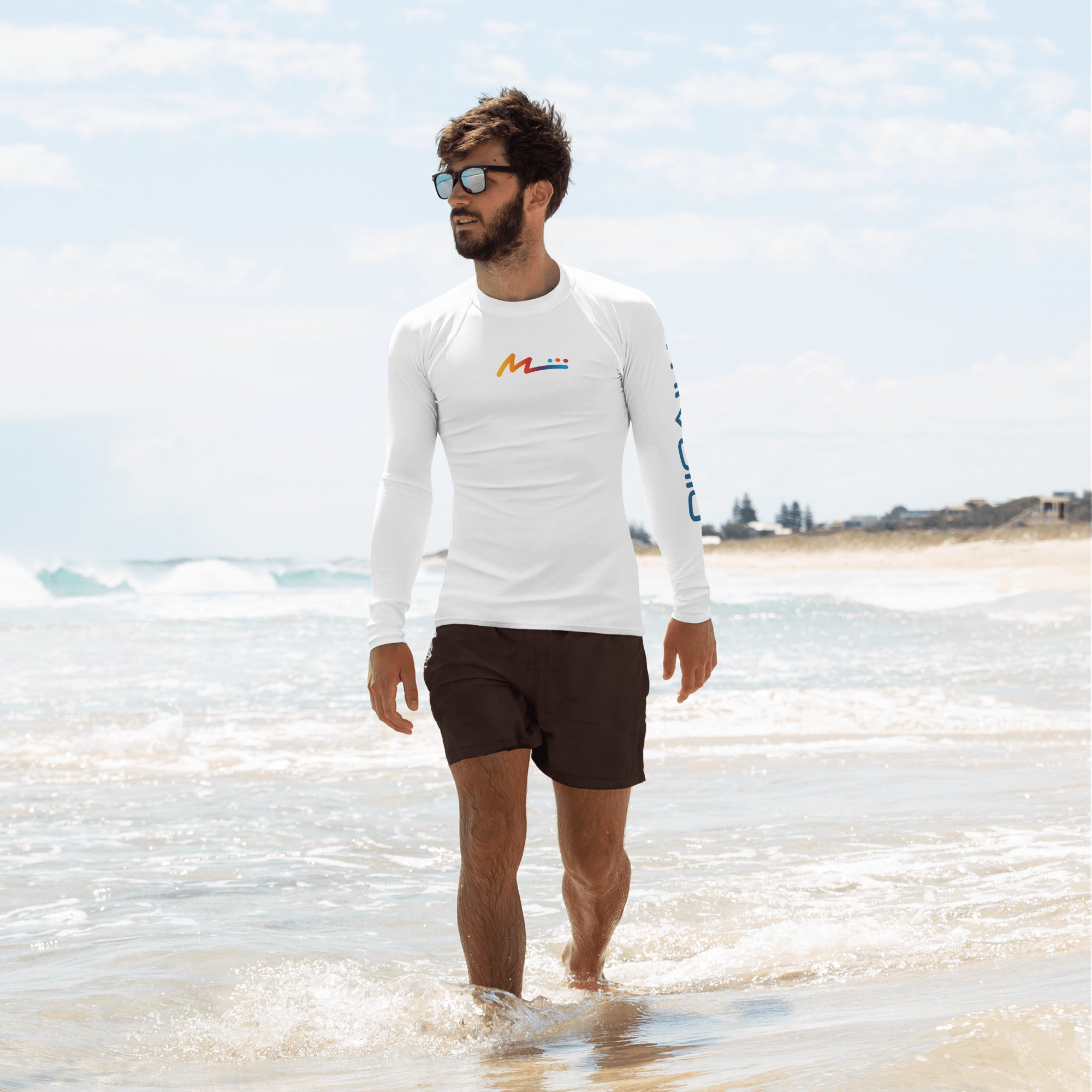 Men's Rash Guard - White