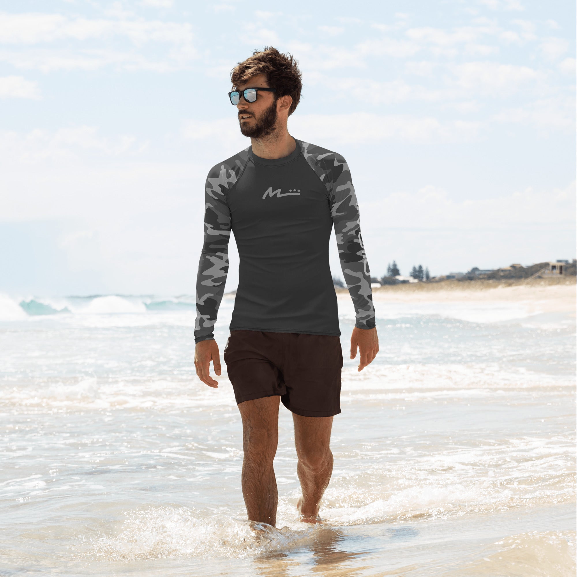 Men's Rash Guard - Night Camo