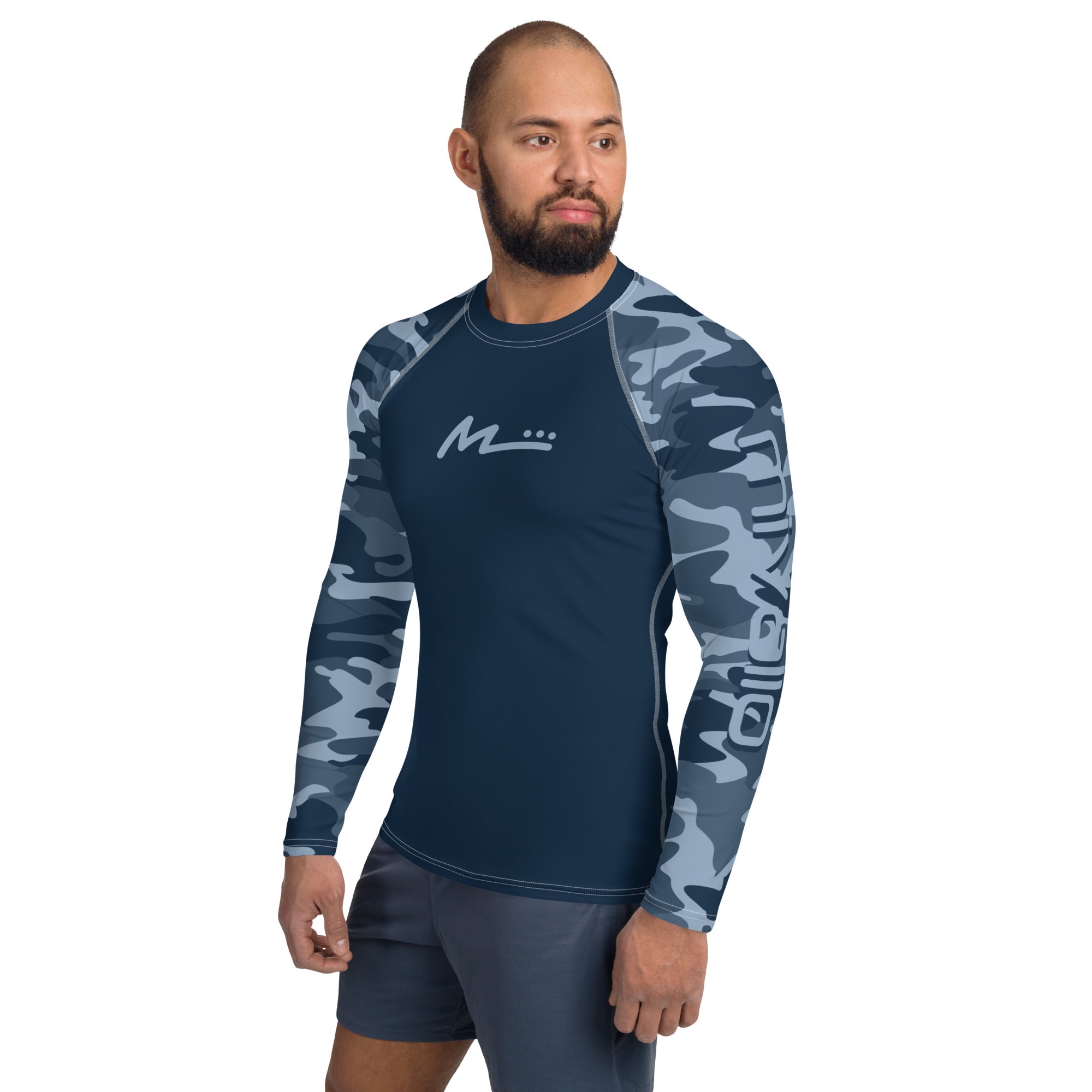 Men's Rash Guard - Caribbean Camo