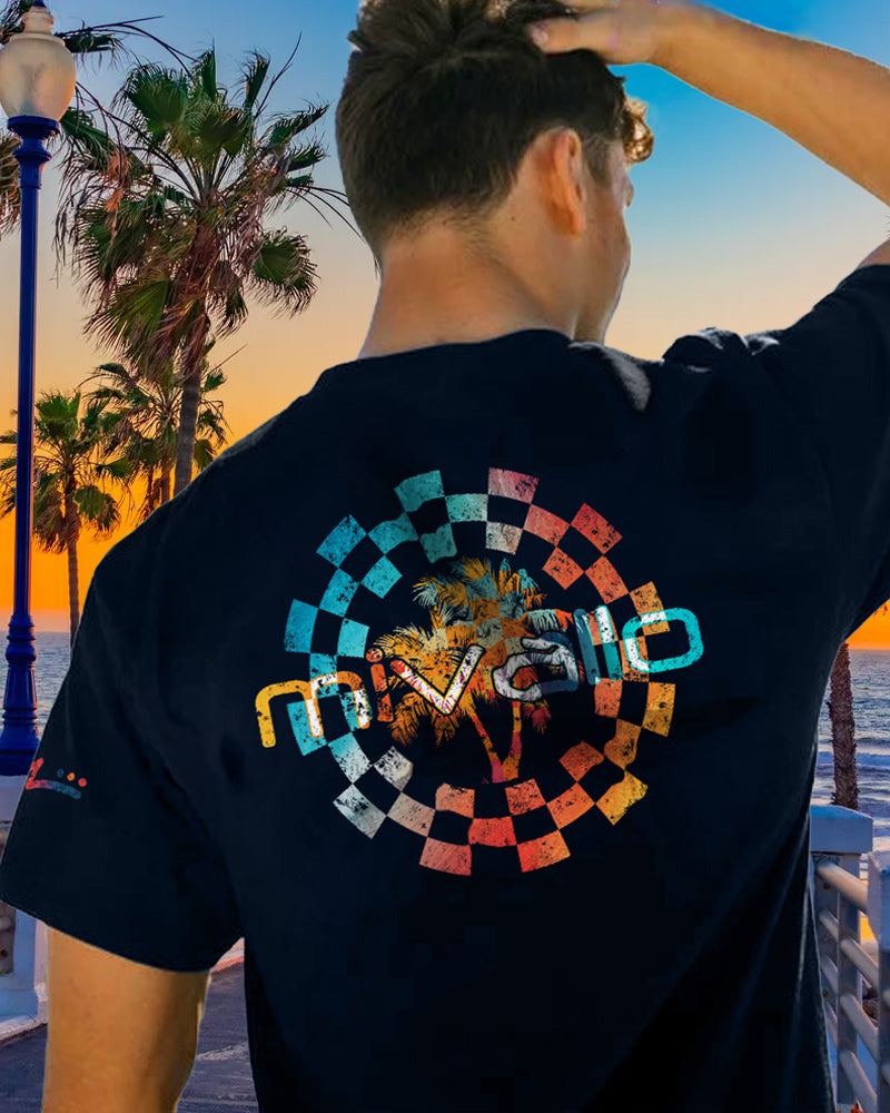 Checkered Palm (Dark Colors)