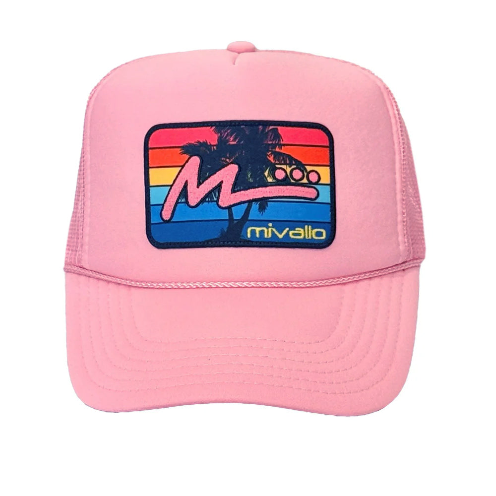 Foam Trucker Patch Hat - Soft Pink/Pink