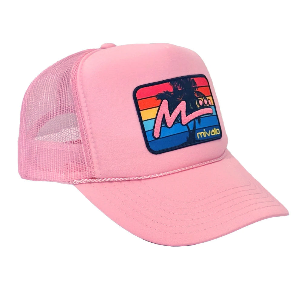 Foam Trucker Patch Hat - Soft Pink/Pink