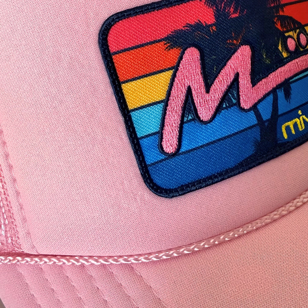 Foam Trucker Patch Hat - Soft Pink/Pink