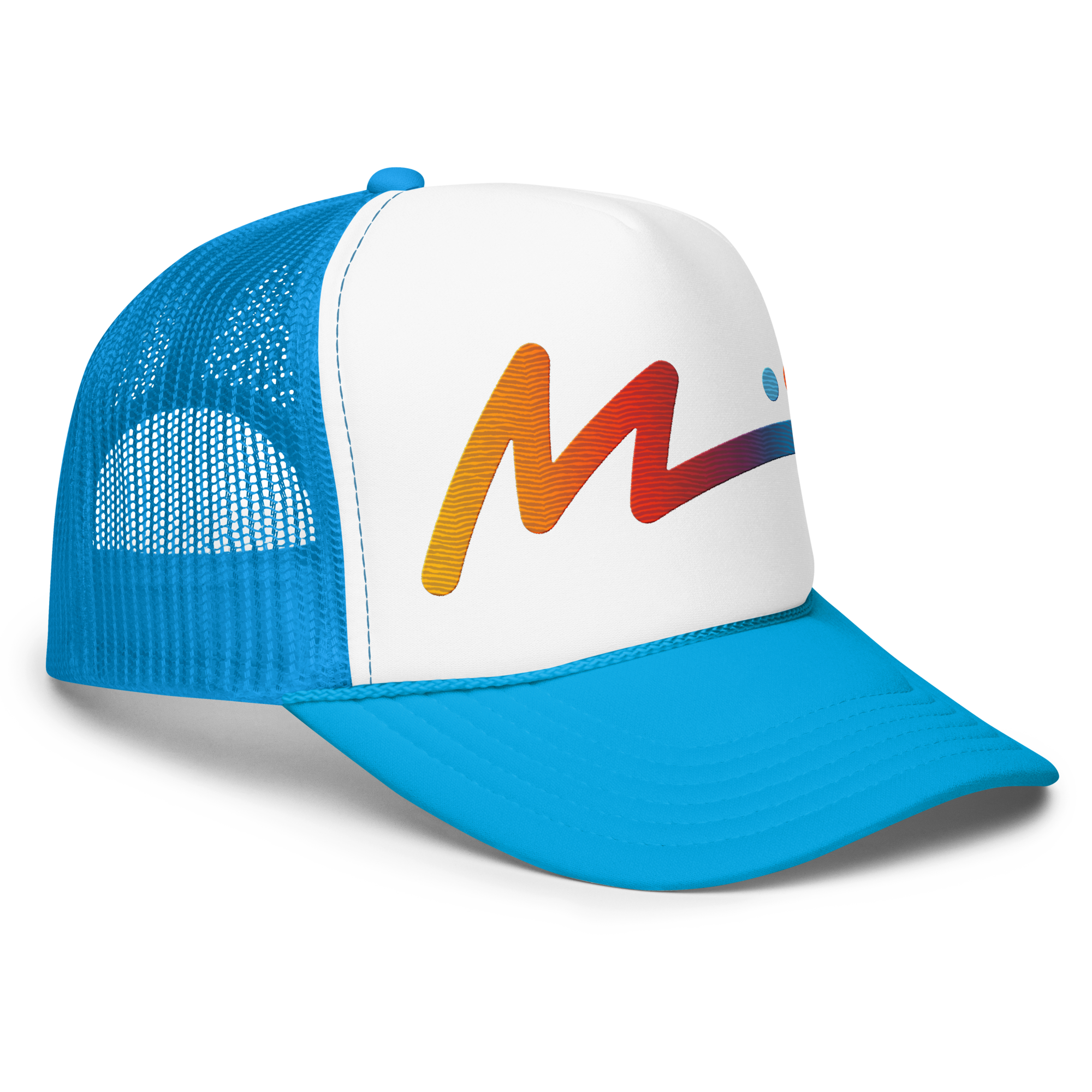 Foam Trucker Hat - Cayman Blue