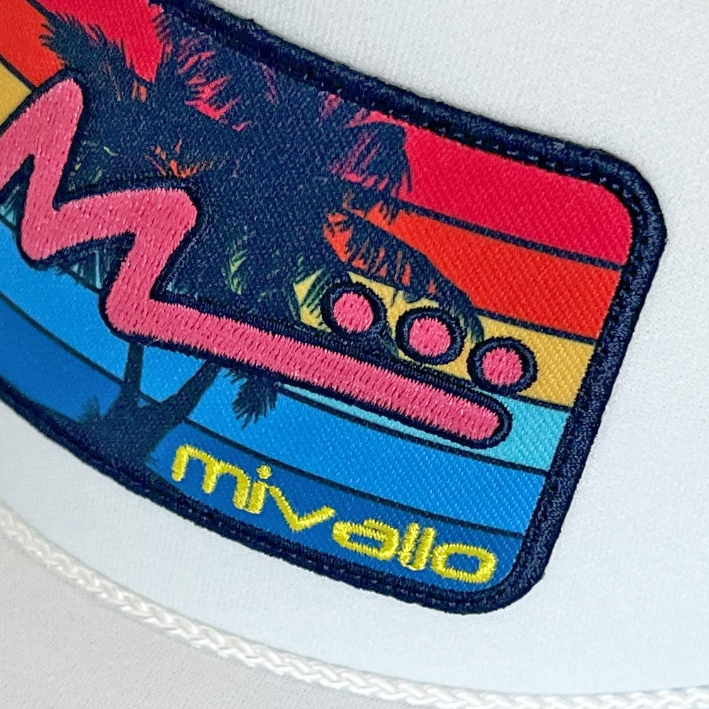 Foam Trucker Patch Hat - White