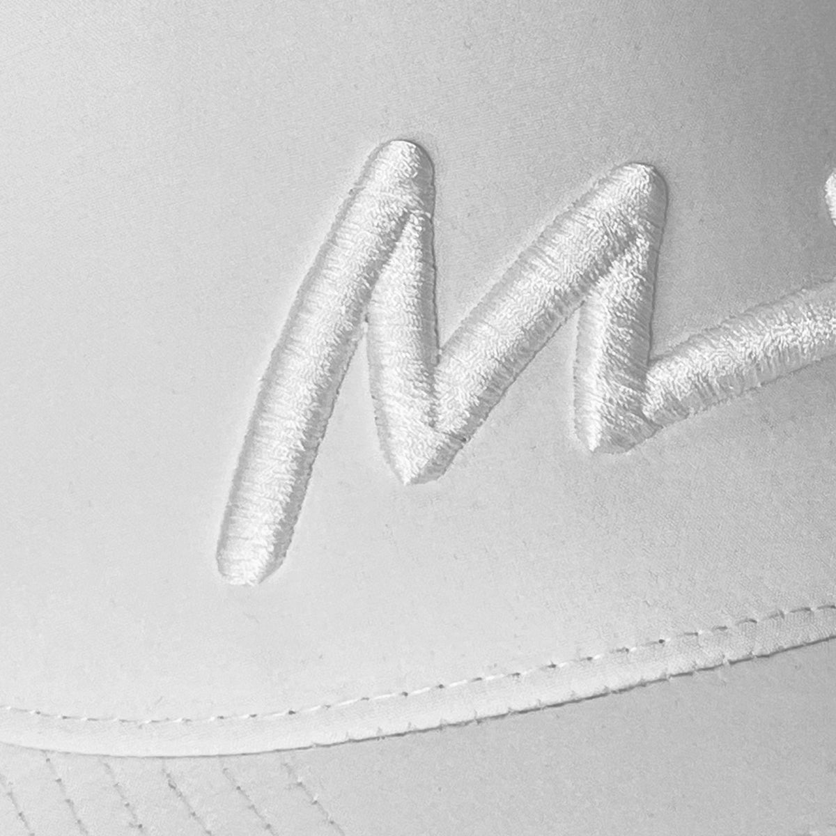M Logo Embroidered Hydro Cap - White