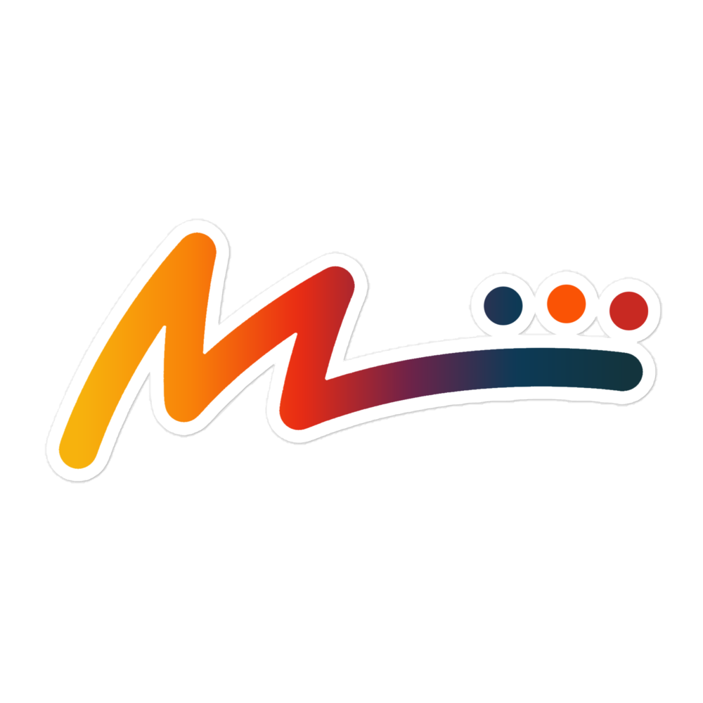 Mivallo M Logo Sticker