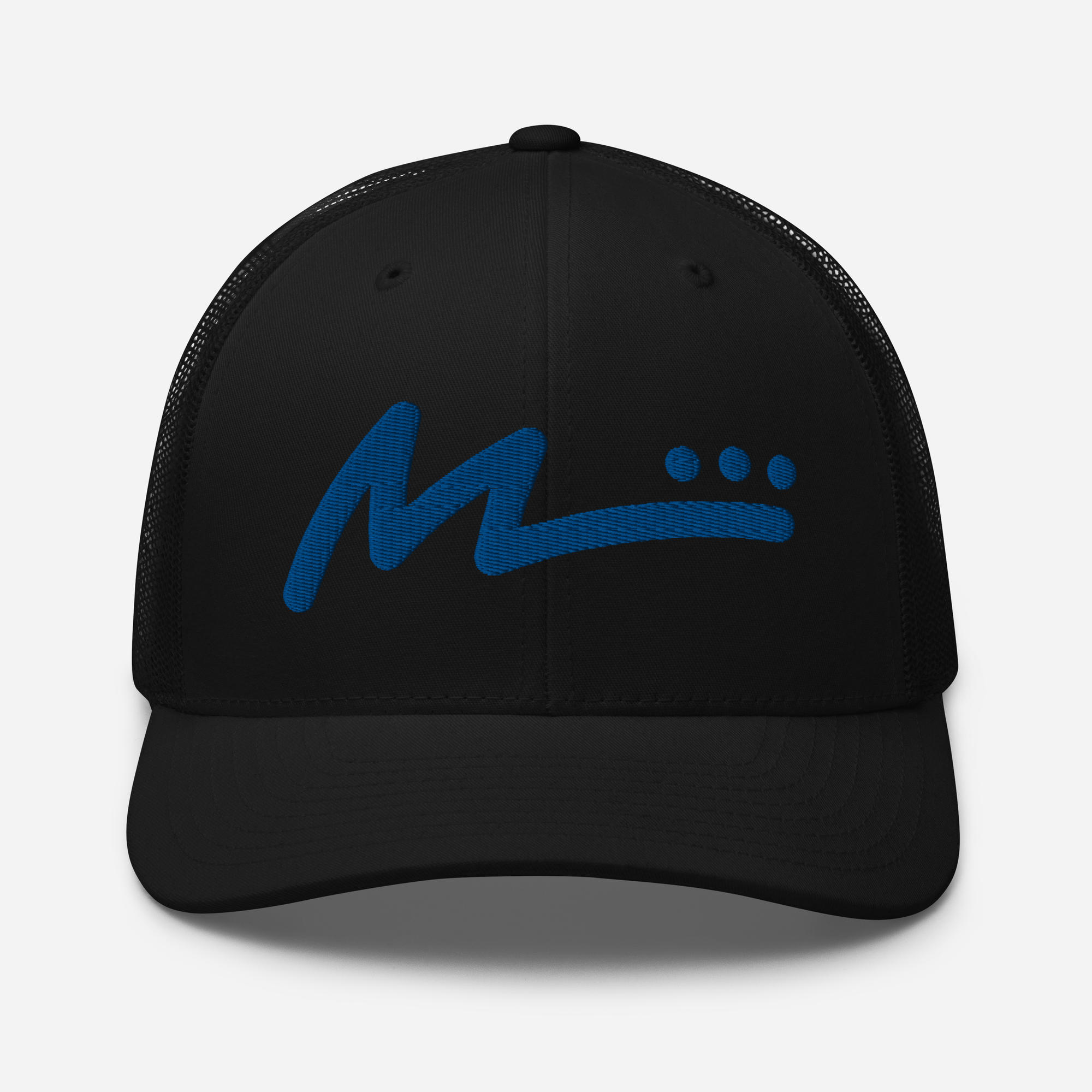 M Logo Trucker Hat - Black