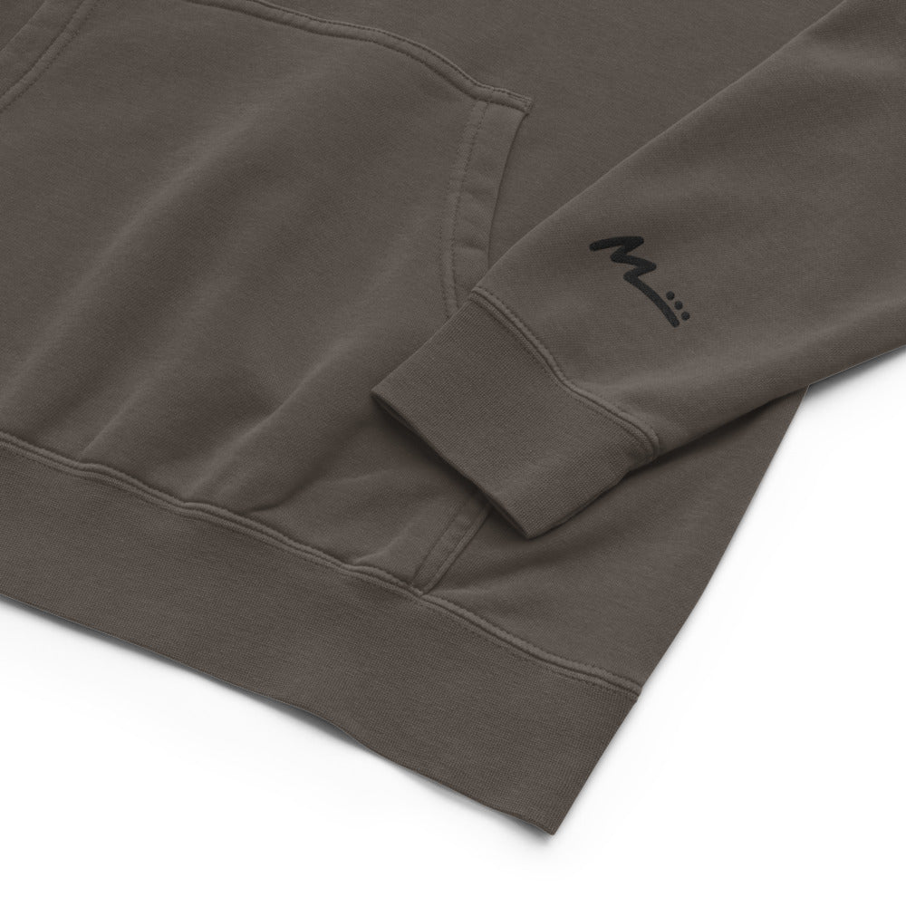 Premium Embroidered Unisex pigment-dyed hoodie