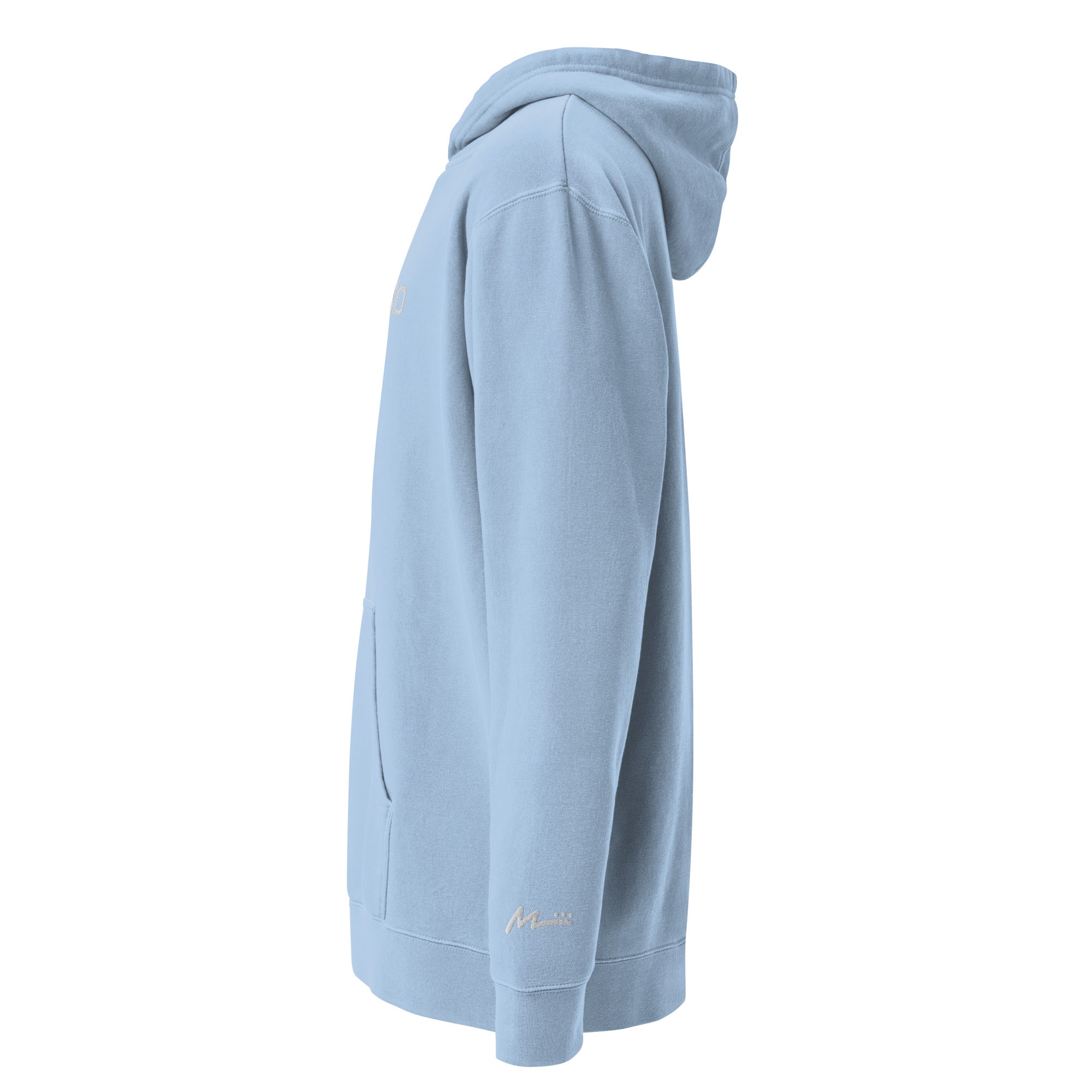 Premium embroidered pigment-dyed hoodie