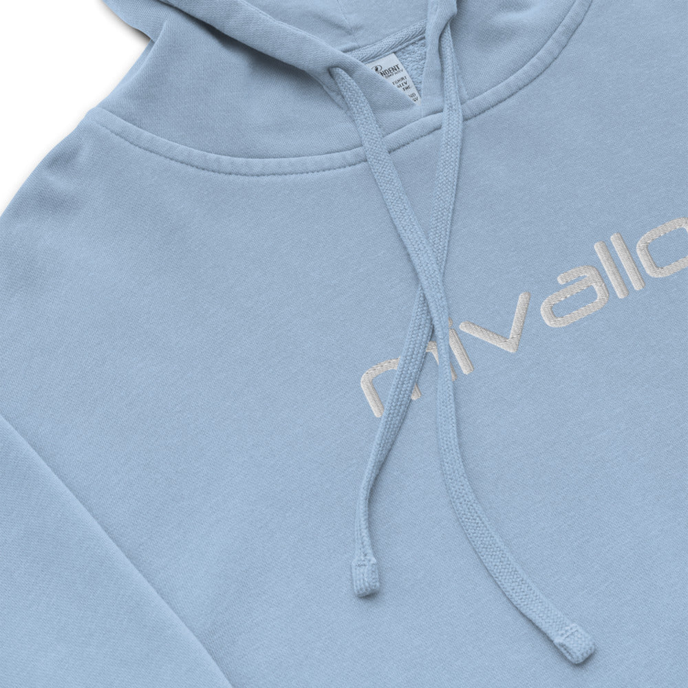Premium embroidered pigment-dyed hoodie