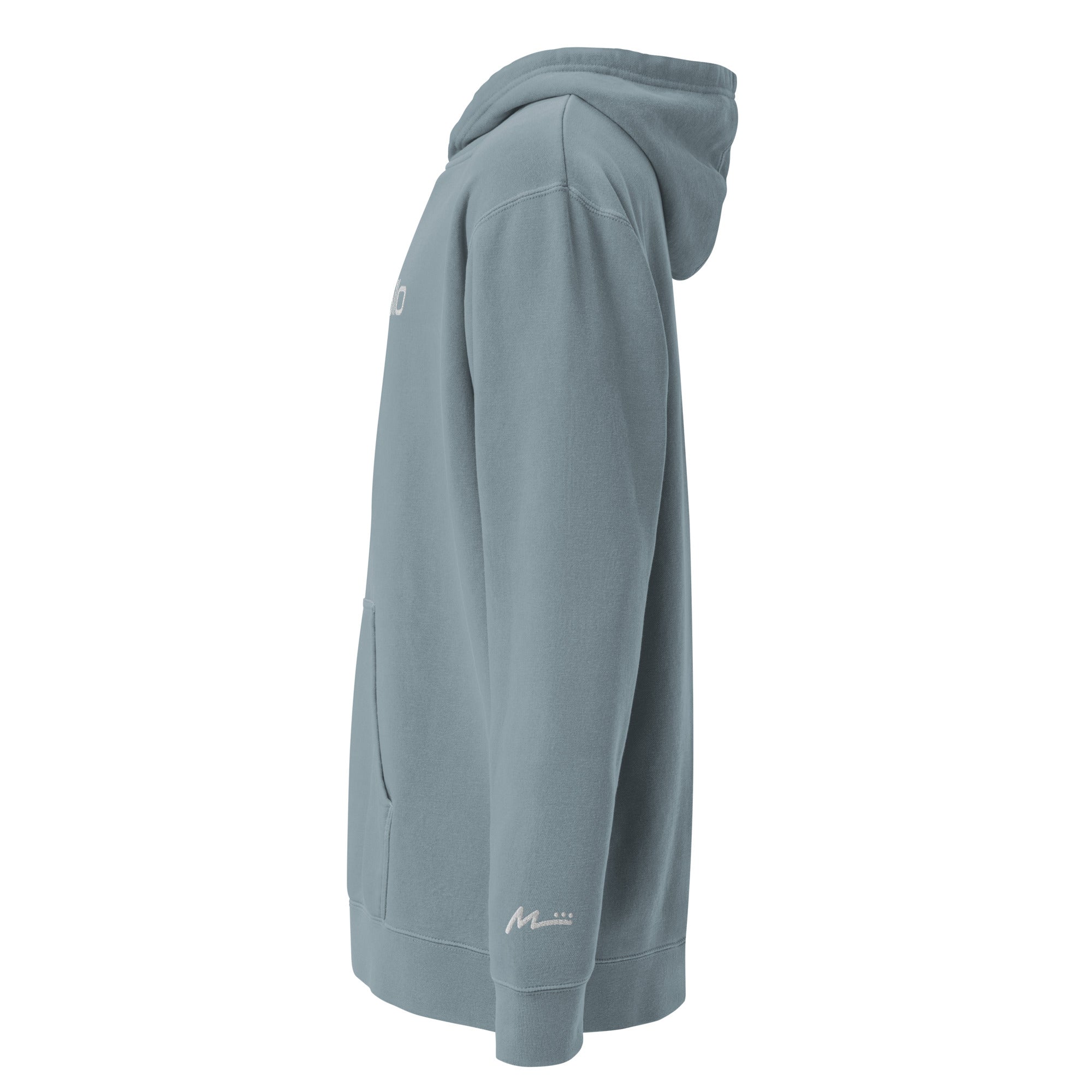 Premium embroidered pigment-dyed hoodie