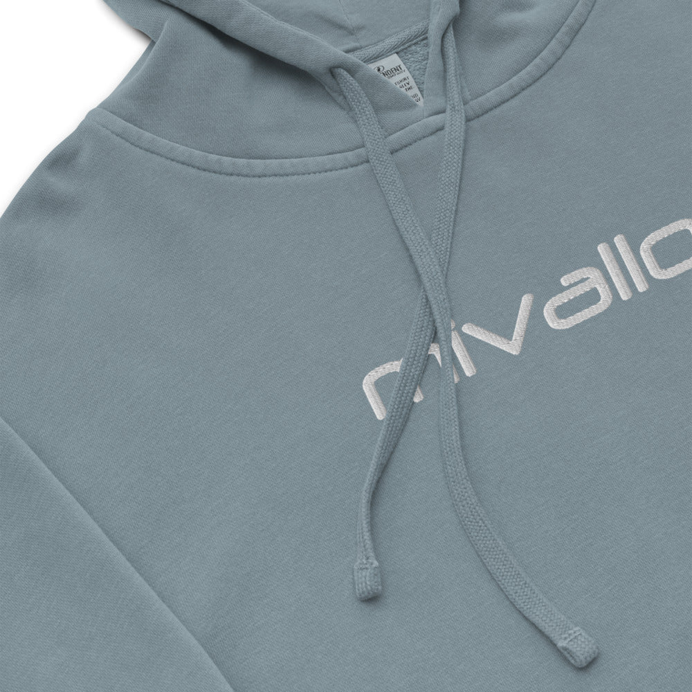 Premium embroidered pigment-dyed hoodie