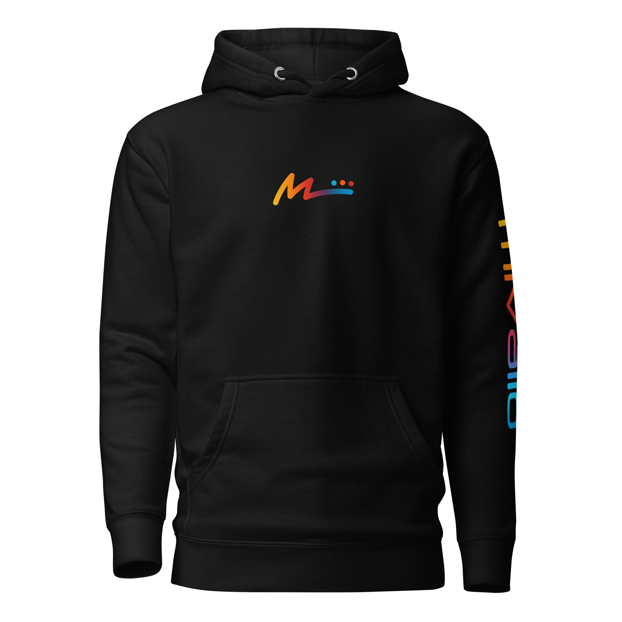 M Logo Hoodie - Black