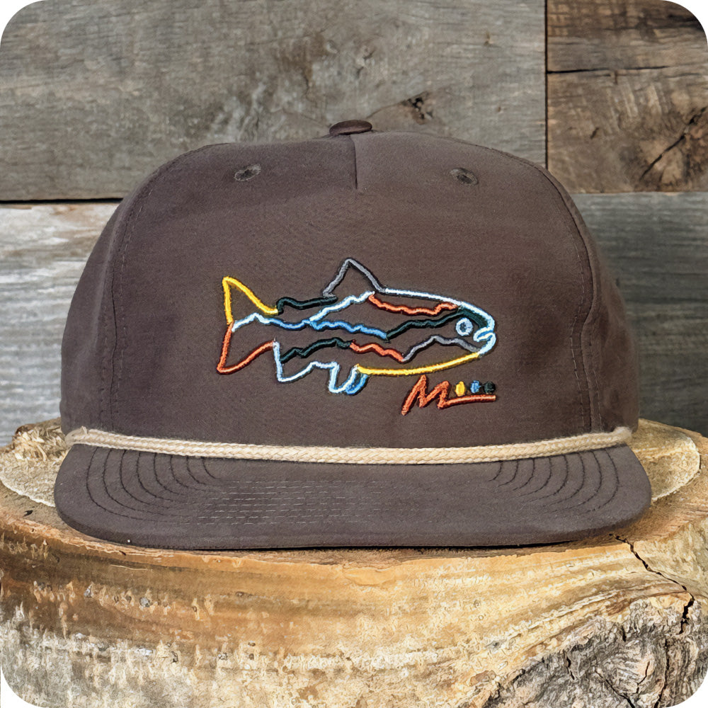 River Trout Hat - Brown