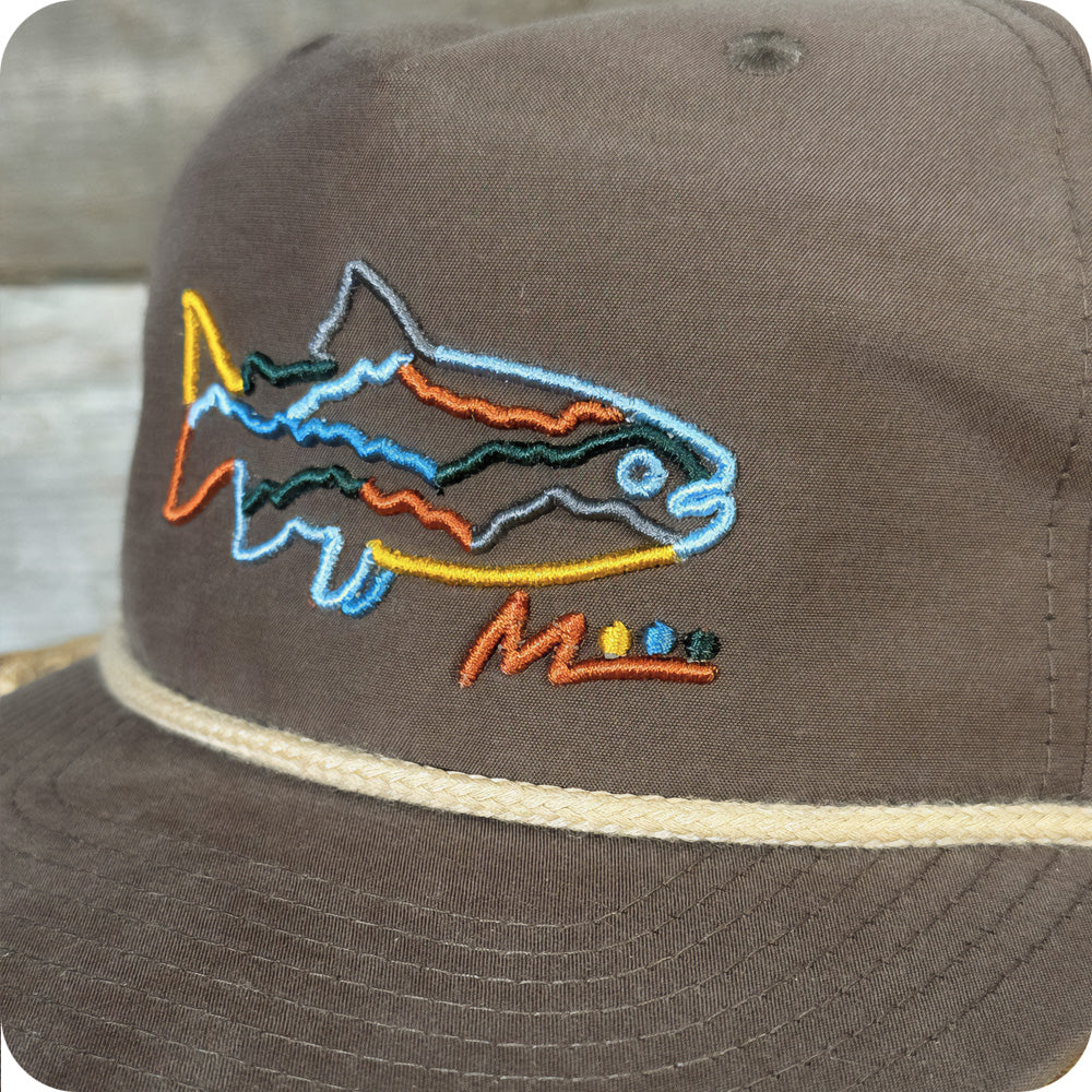 River Trout Hat - Brown