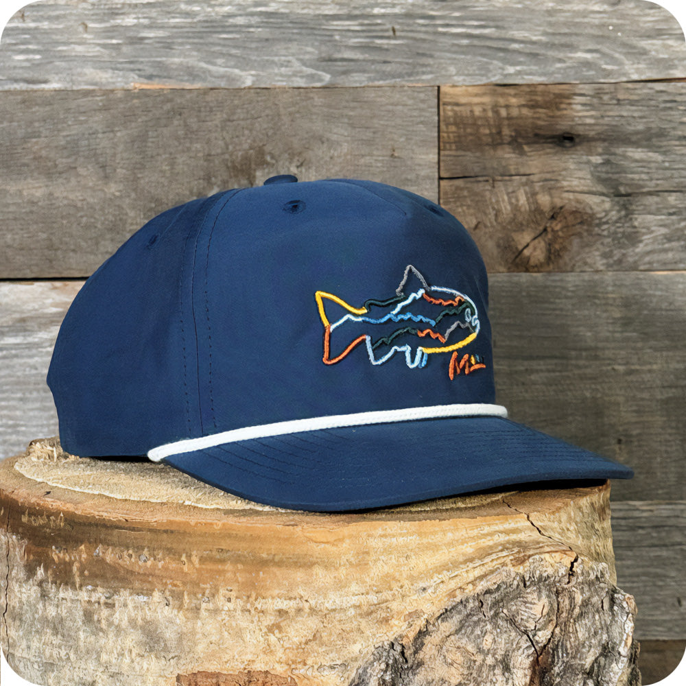 River Trout Hat - Navy