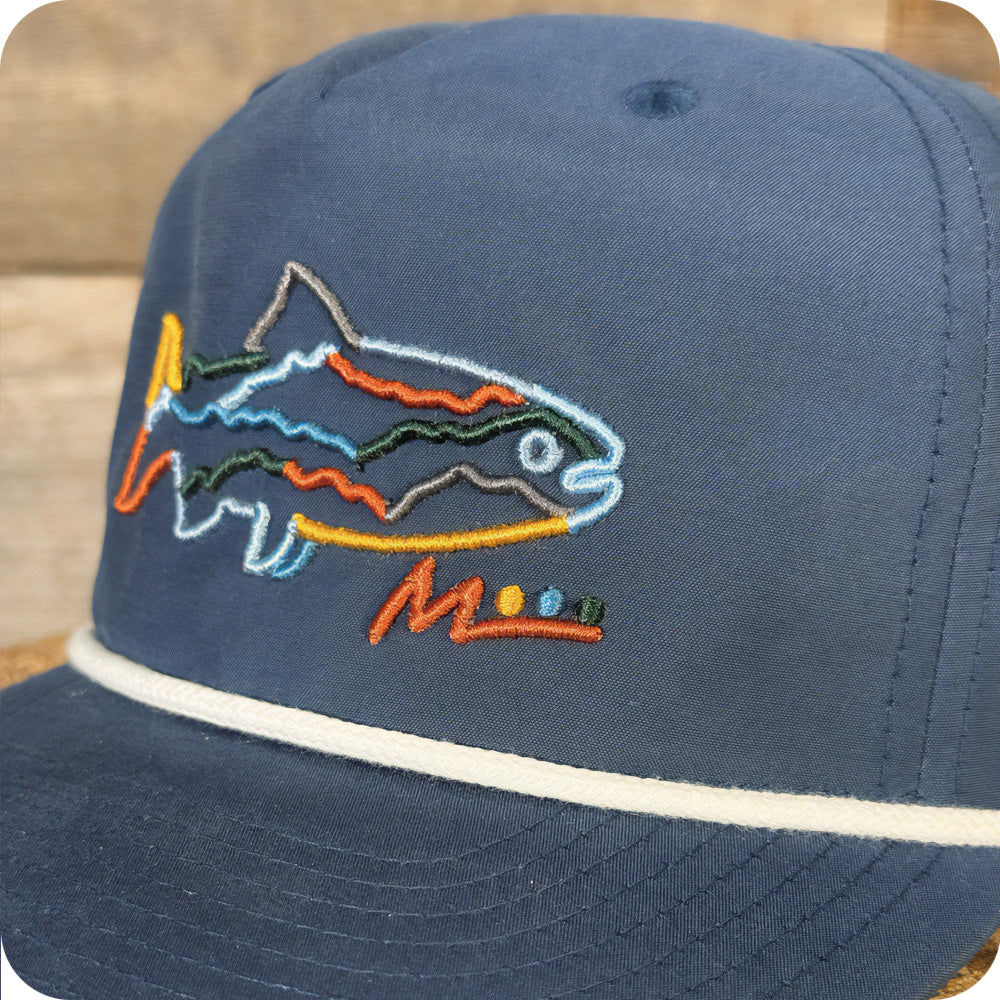 River Trout Hat - Navy