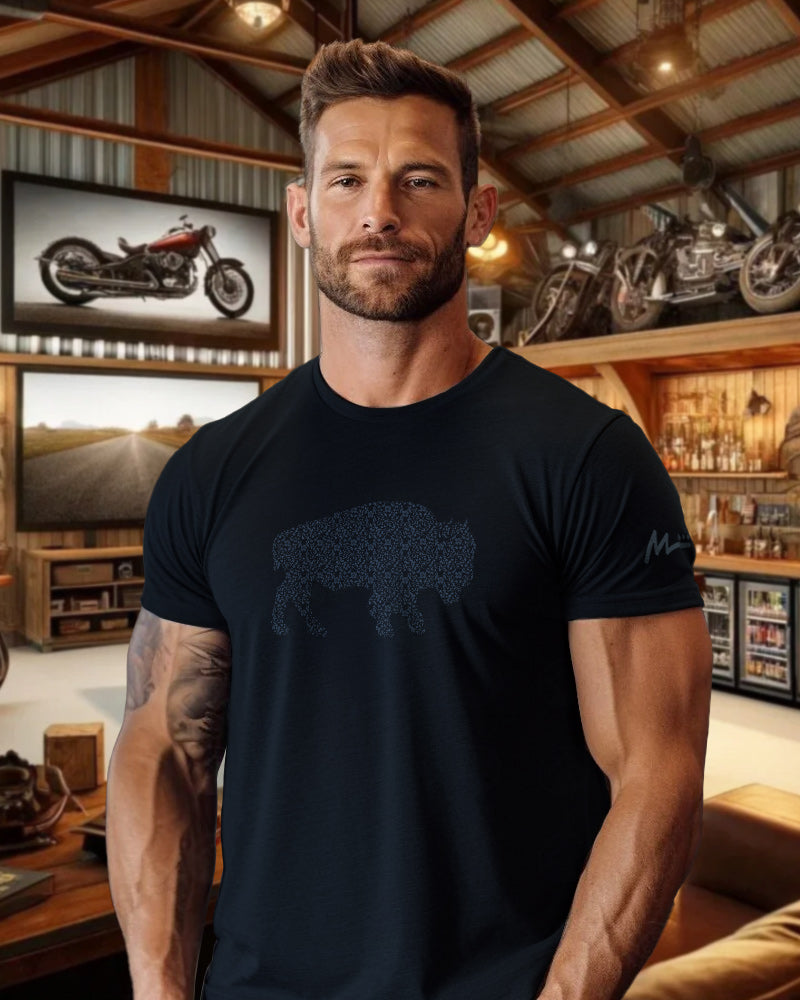 Faded Mivallo Floral Bison Tee